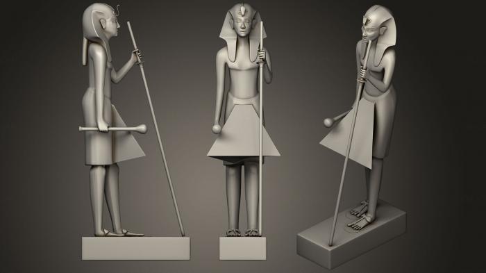 Egyptian statues and reliefs (STKE_0095) 3D model for CNC machine